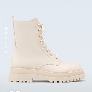 Ladies Boots Stradivarius Cream Boots Stradivarius Chunky Chelsea